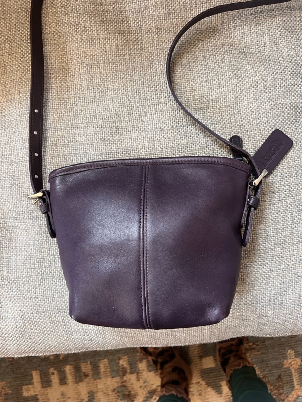 Vintage Coach Ink SoHo Basket Bag 1998